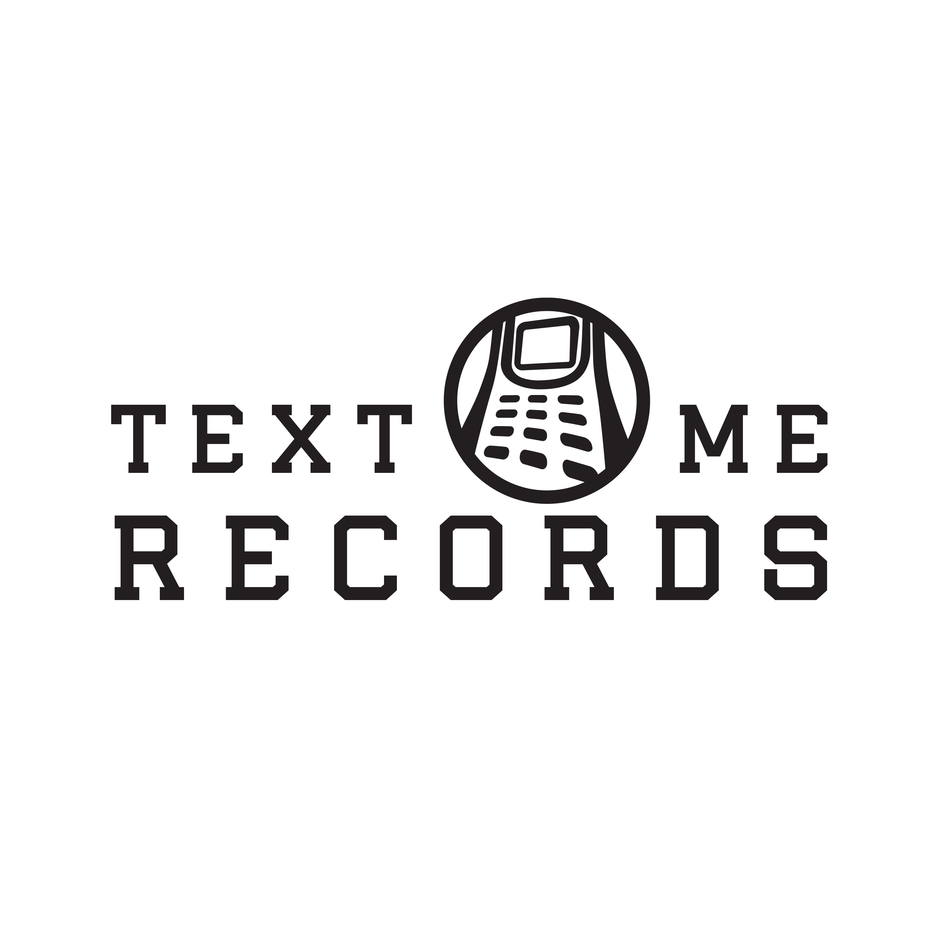 Text Me Records — Wordmark