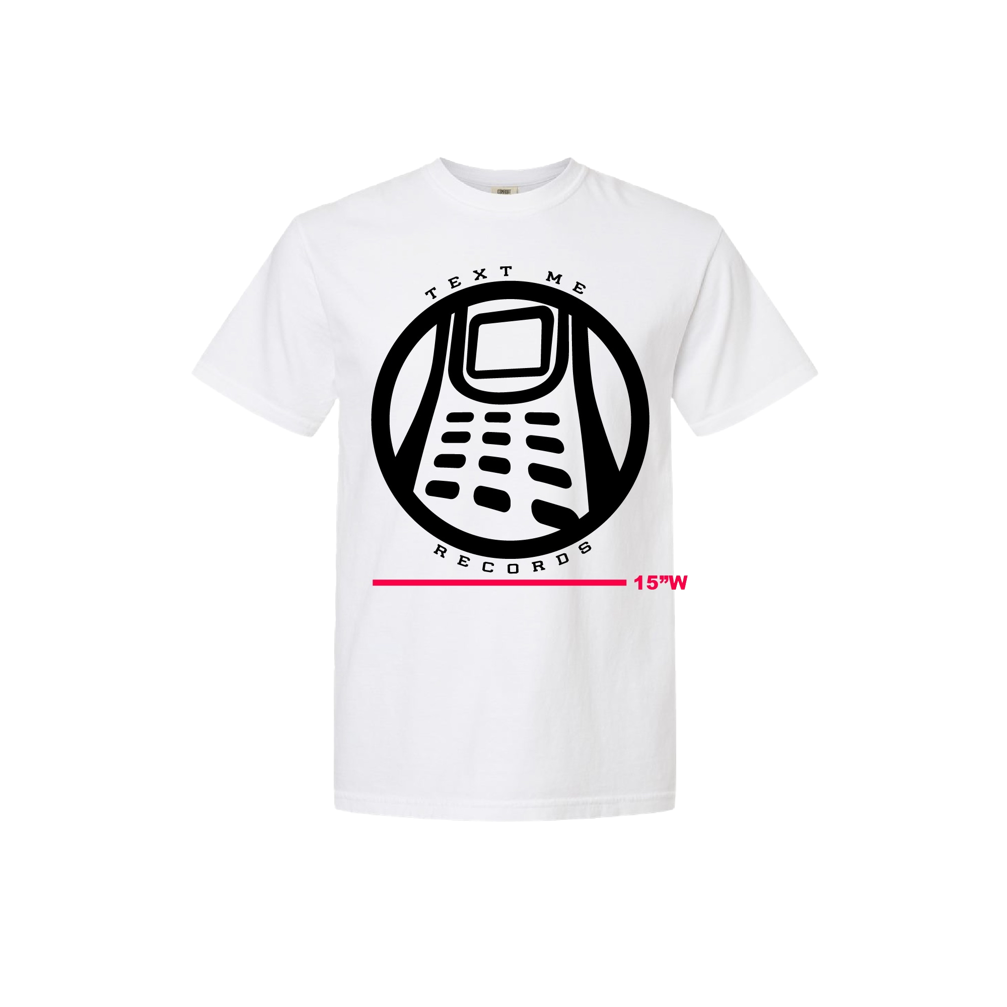 Text Me / Merchandise — White + black · T-shirt