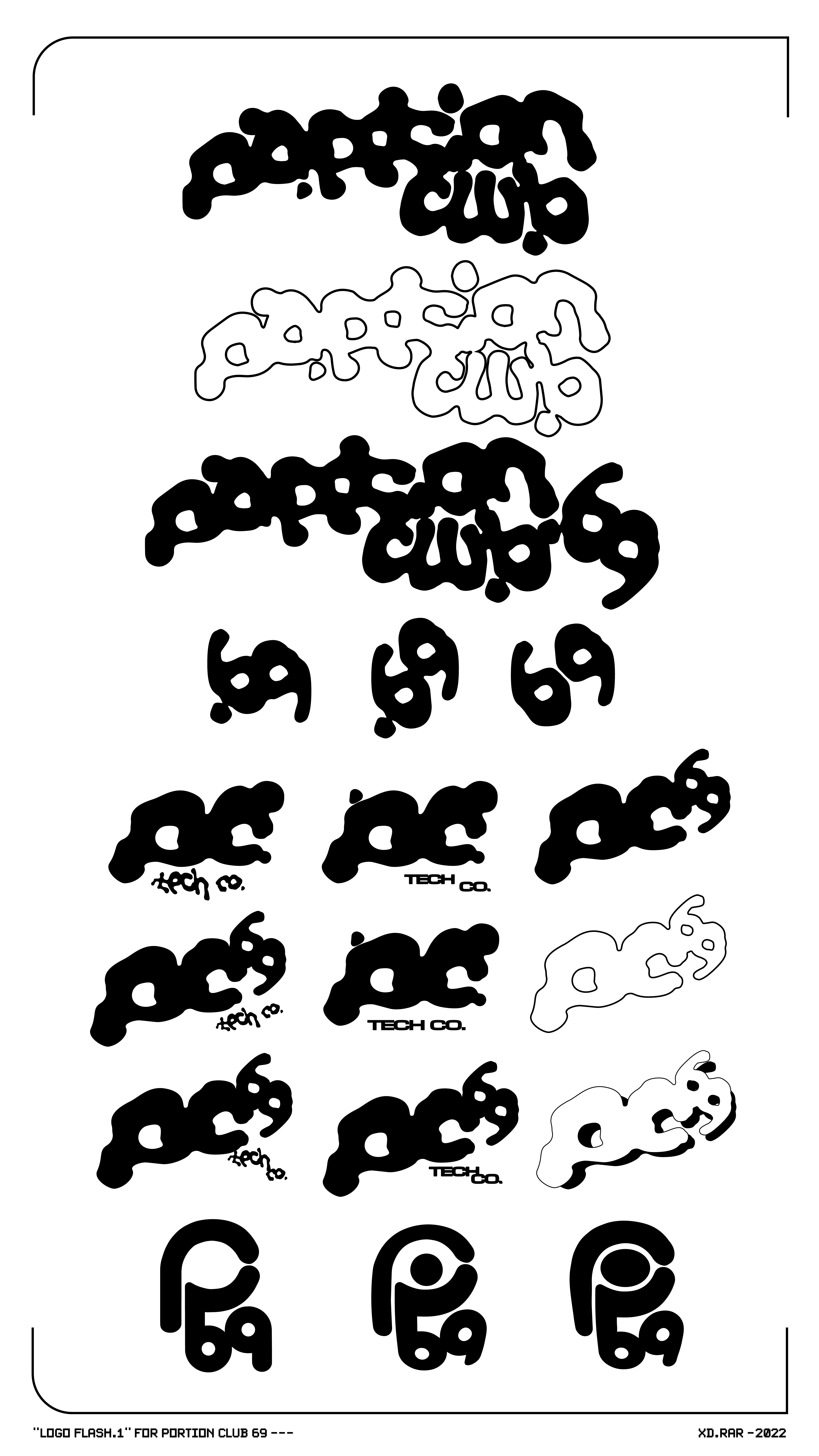 Portion Club 69 — Logo treatment
